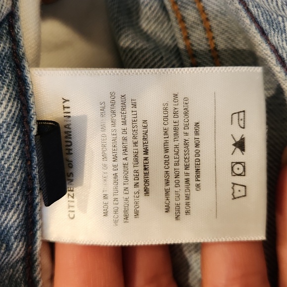 Citizens of Humanity Annabelle Long Vintage Relaxed Shorts in Melody size 28 - Picture 14 of 15